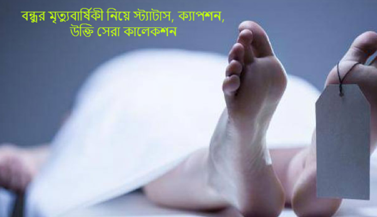 বন্ধুর মৃত্যুবার্ষিকী নিয়ে স্ট্যাটাস, ক্যাপশন, উক্তি সেরা কালেকশন